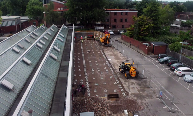 Step 2: Foundations Installed Step 2: Foundations Installed