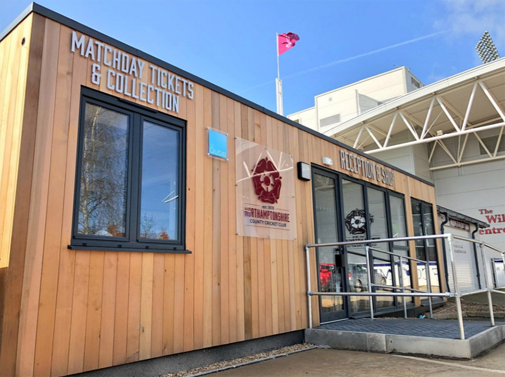 modular sports building for northamptonshire county cricket club